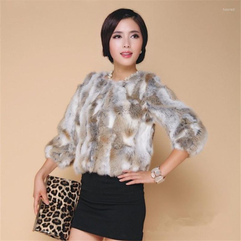 

Women' Fur Autumn Winter Fashion Silm Furfull Pelt Furcoat Women Y1429, Blue