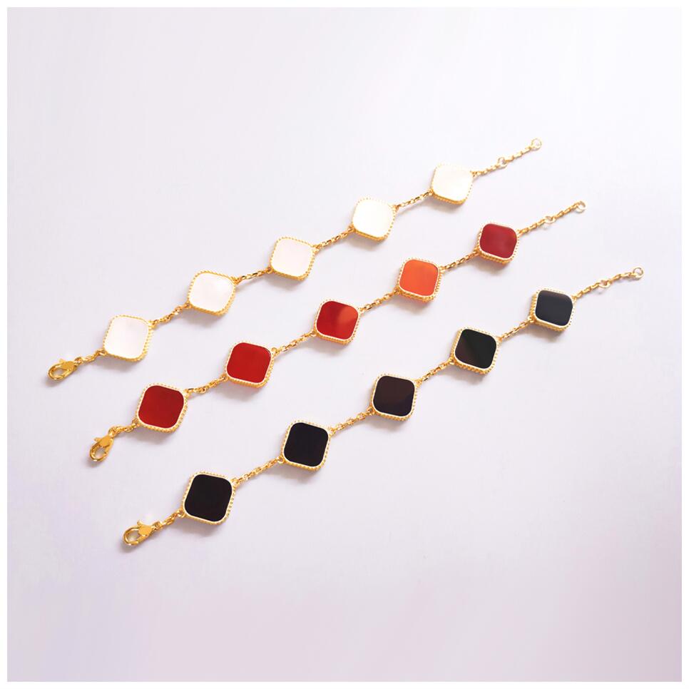 

Clover Bracelets Clovers Bracelet Chain Gold Bangle Bracelet Links Rose Braclets Bettelarmband Bangles Latest Design Chains Shamrock Braclet Pulsera De Trebol