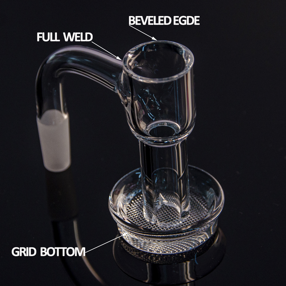 

Full weld quartz terp slurper smoking accessories beveled edge grid bottom banger nail 10mm 14mm 18mm seamless blender