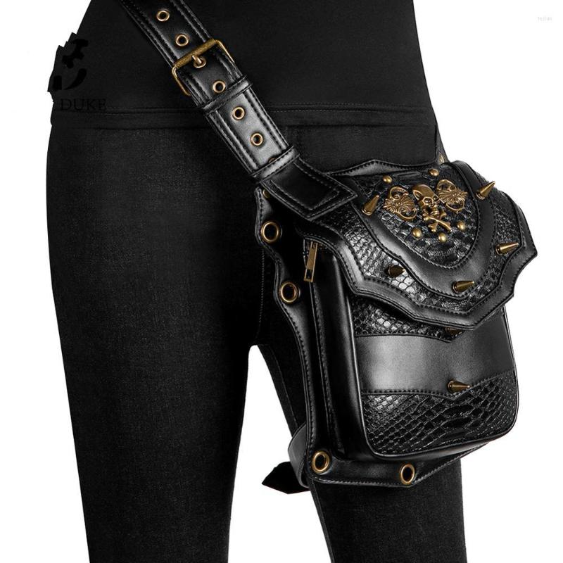 

Waist Bags Vintage Steampunk Bag Steam Punk Retro Rock Gothic Goth Shoulder Packs Victorian Style Women Men Leg J1, Fhg139bk