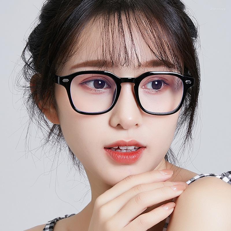

Sunglasses 2022 Fashion Luxury Eyeglass Frame Fashionable Meter Glasses Square Men And Women Anti Blue Light Flat Lens