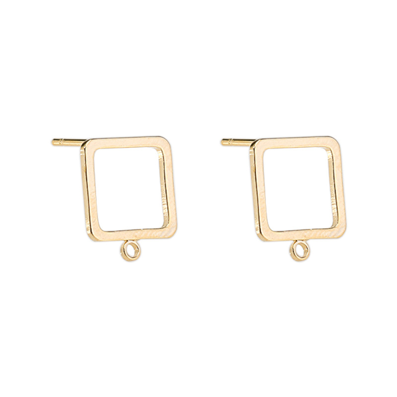 

Gold Plated Geometric Stud Earring Blanks Earrings Making Supplies