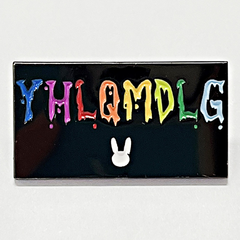 

Bad Bunny pin Bad Ruffian Music Album YHLQMDLG brooch metal badge, As picture