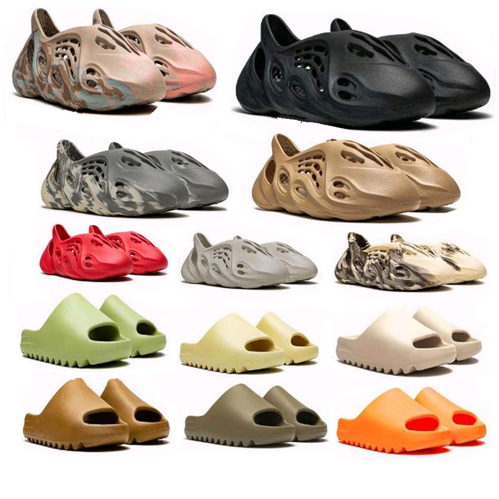 

green Slider Slippers Marbling shoes Designer slippersr beach lawn men and women couple models Marbling, Yz