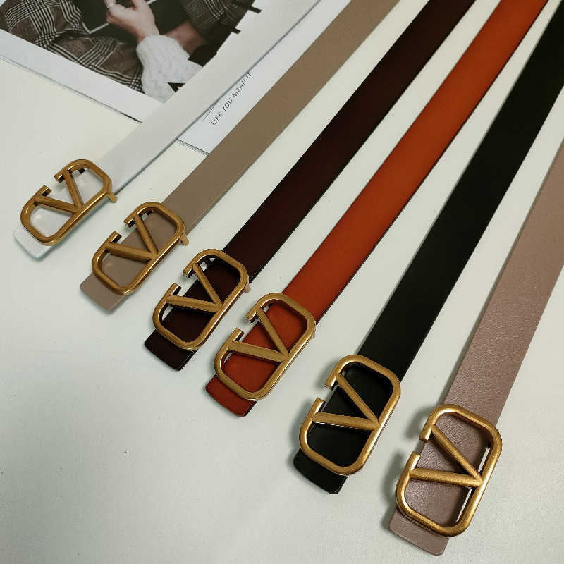 

Belts Adhesives Cowhide V home fashion trend youth pants belt network red live broadcast, Ivory