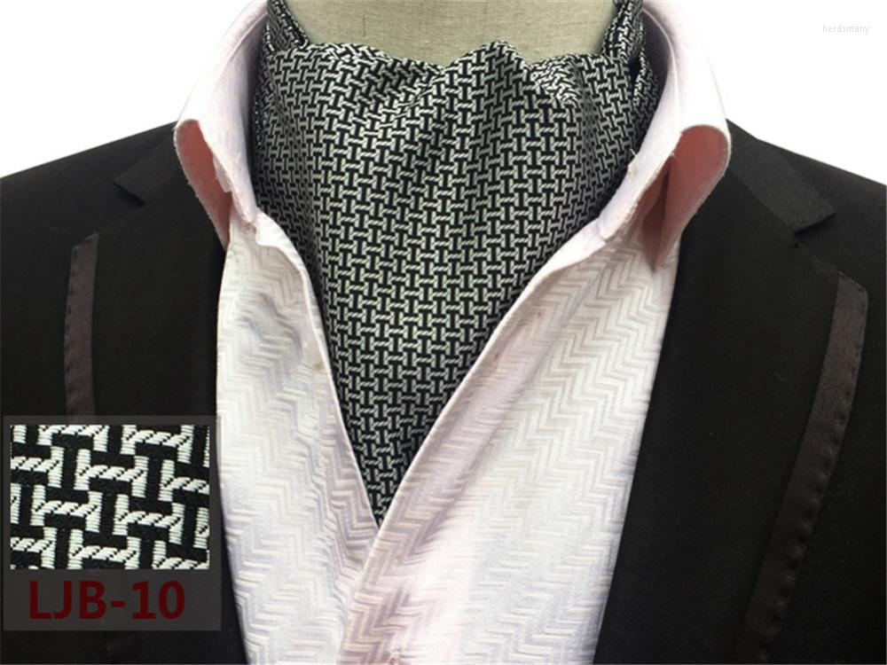 

Bow Ties SCST Brand Gravata 2022 Classic Plaid Silver Cravate Slim Wedding For Men Necktie Silk Cravat Mens Ascot Tie A055