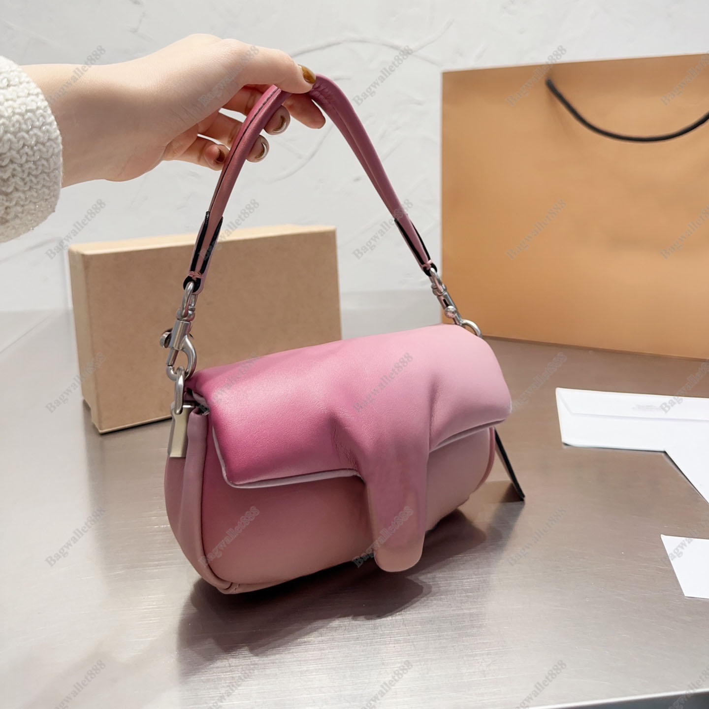 

designer tabby pillow shoulder bag women luxury handbag sheepskin leather crossbody lady luxuries cloud handbags soft pleated purse wallets mini fashion bags, #1