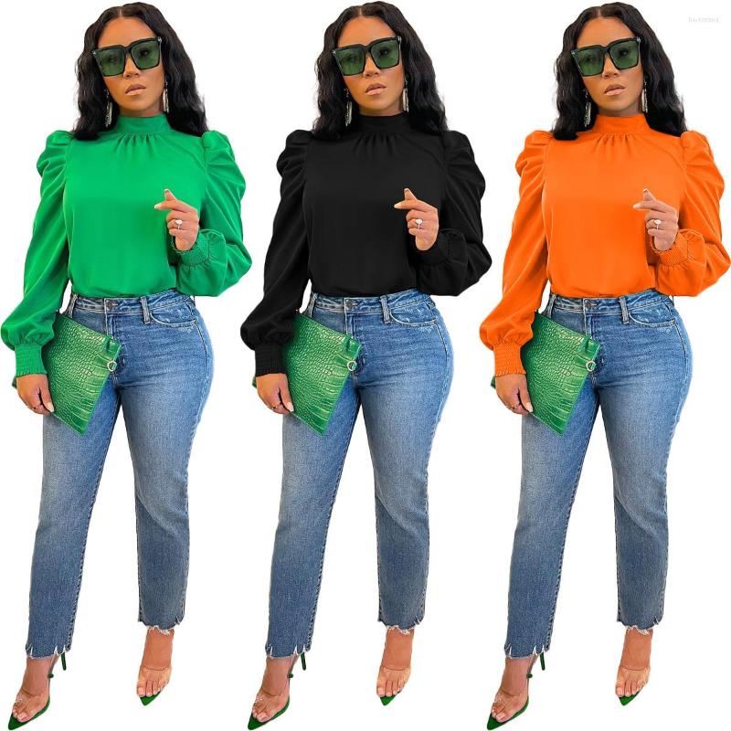 

Women' T Shirts Casual Women Shirt Pulf Sleeve Bandage Solid Color Streetwear Slim High Waist Clothes For Crop Tank Top Outfit, Green