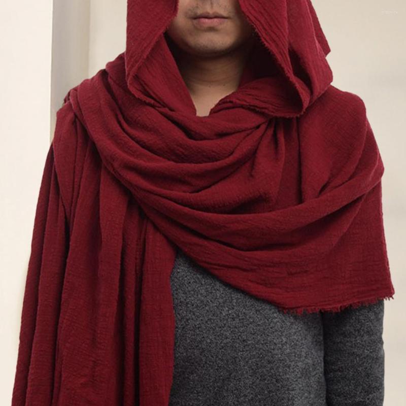 

Scarves Spring Cozy Male Hood Cloak Medieval Costume Long Men Shawl Vintage For Banquet