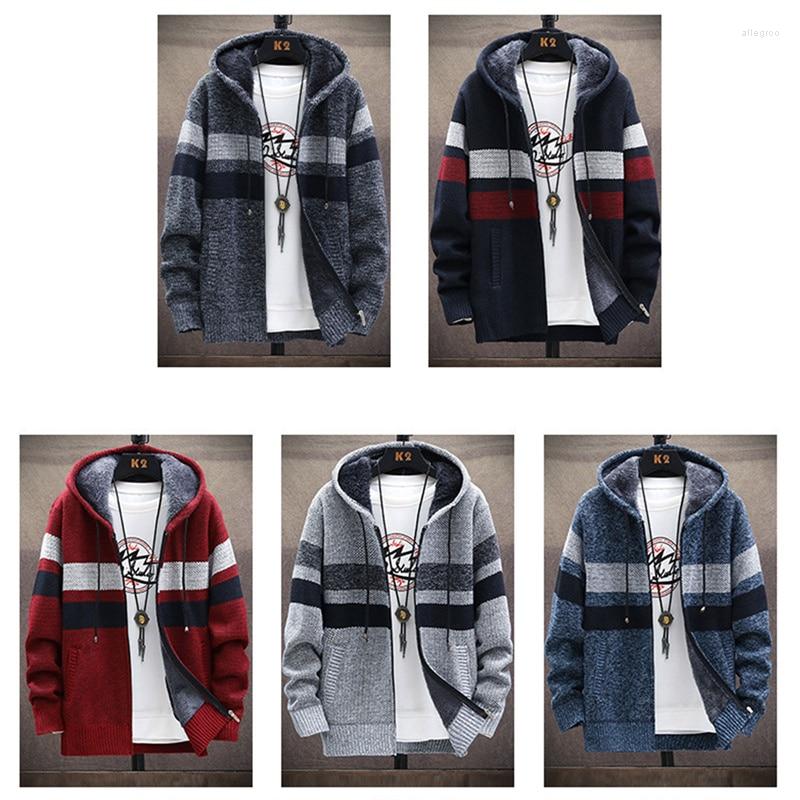 

Men's Sweaters 2022 Autumn/Winter Men's Fashion Casual Loose Sweater Fleece And Thick Warm Large Size High Quality Cardigan Coat