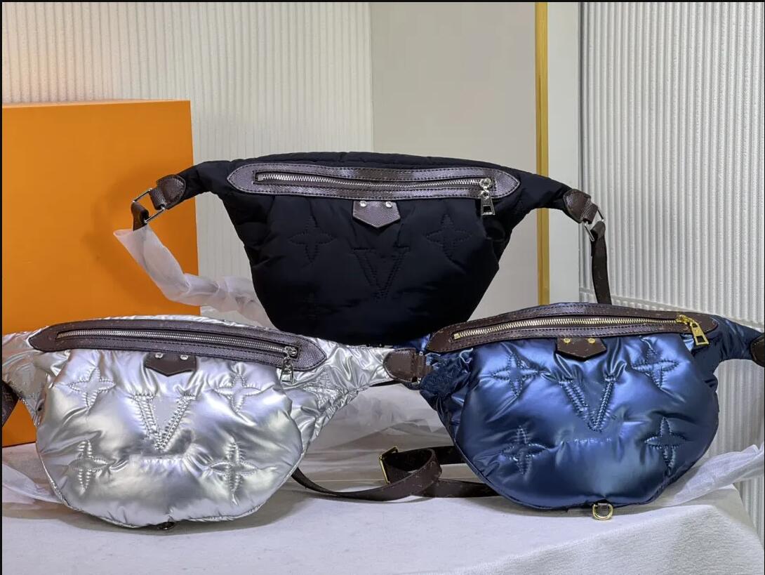 

HH Silver Econyl recycled Nylon bag Pillow Speedy Bandouliere purse OnTheGo Tote Mini Maxi Pochette handbag Stitching Monograms Waist bumbag, #13 m20973 25 x 19 x 15 cm