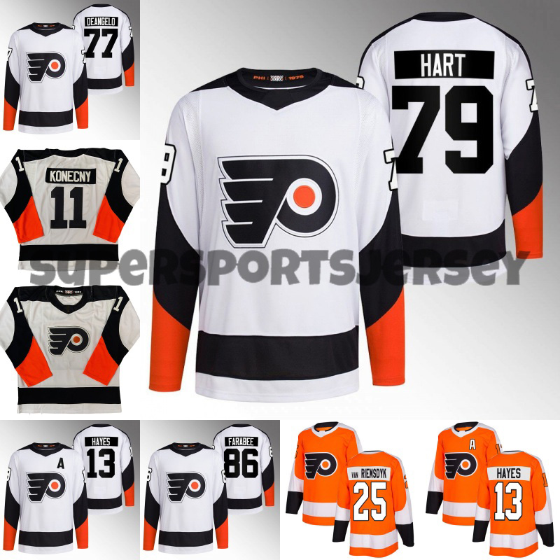 

Men Women Youth Philadelphia Hockey Jerseys Flyers Travis Konecny Sean Couturier Kevin Hayes Joel Farabe Tony DeAngelo Ivan Provorov James van Riemsdyk, Heritage