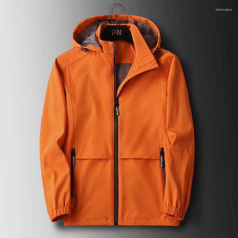 

Men's Jackets Mens Fashion Casual And Coats 2022 Men's Hooded Windbreaker Jacket Autumn Men Quality Outdoors Clothes, Gray