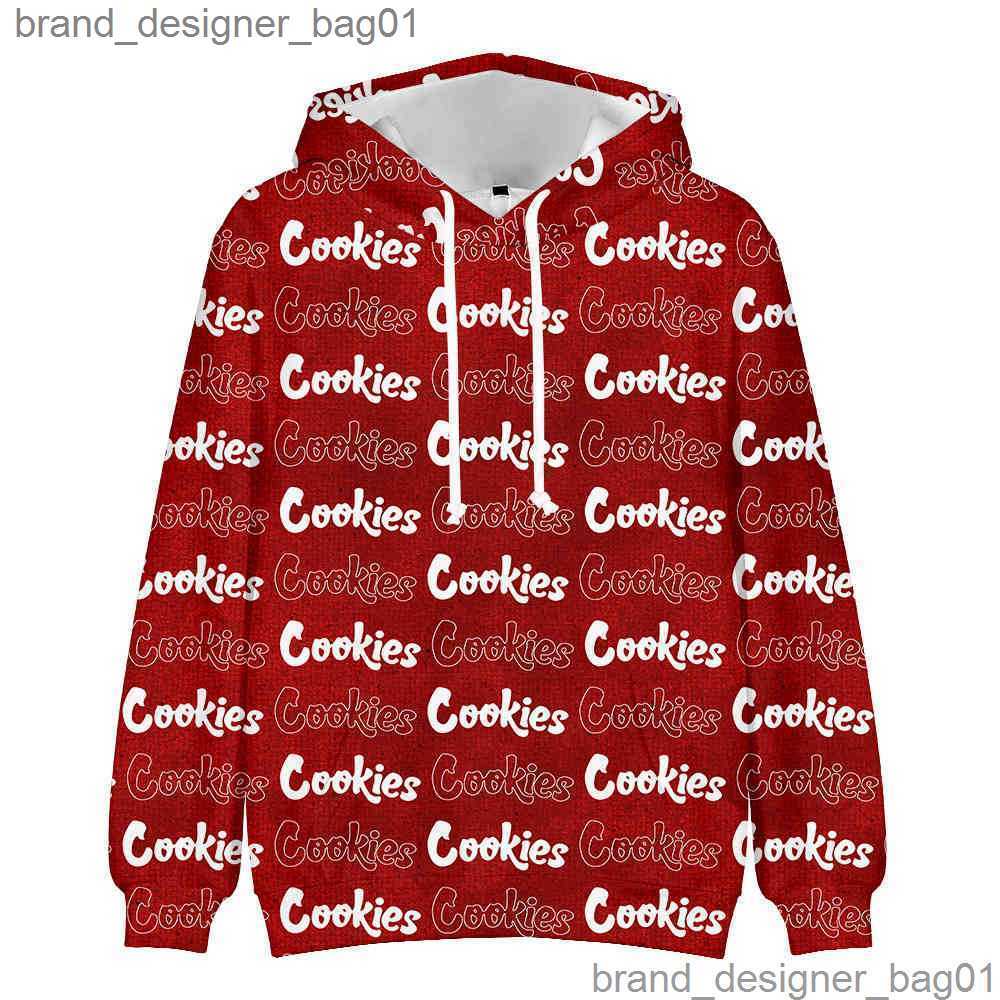 

2023 Men's Hoodies Sweatshirts Cookies Men Women 3D Print Hoodies Sweatshirt Harajuku Loose Letter Pattern Fashion Autumn Winter Pullovers Tops 120622H, Packing bag