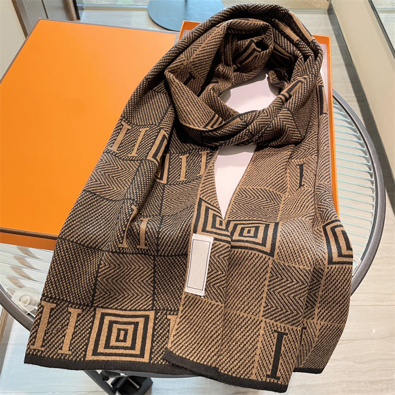 

Designer Scarf Mens Womens Luxury Cashmere Scarves Fashion Letter Knitted Scarf Winter Warm Outdoor Long Shawl Pashminas 180x32cm