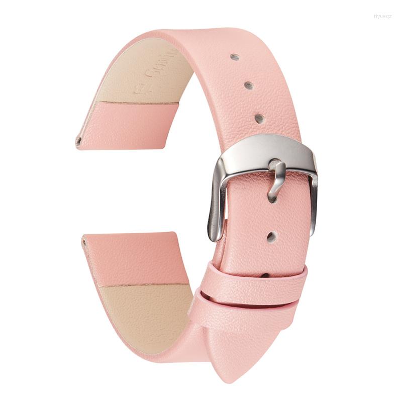

Watch Bands Women Watchbands Genuine Leather Band Calfskin Straps 14mm 16mm 18mm 20mm 22mm Accessories Simple Design Thin