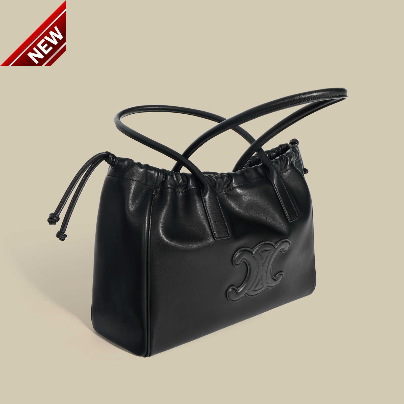 

Women's Designer Bags Triumphal Arch Bag 2023 Autumn and Winter New Soft Leather Large Capacity Drawstring Tote One Shoulder Underarm Shopping Factory Direct Sales, Brown10