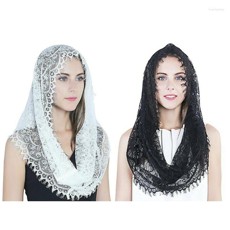 

Ethnic Clothing H9ED Spanish Style Lace Veil For Solemn Mass Visit Vatican Confirmation And Baptism