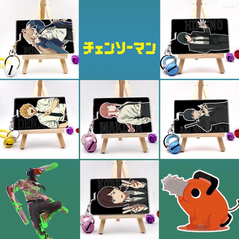 

Jewelry Pouches Anime Chainsaw Man Student Card Bus Cover Pack Pava Ma Chi Hayakawa Autumn Cosplay Toy Gift