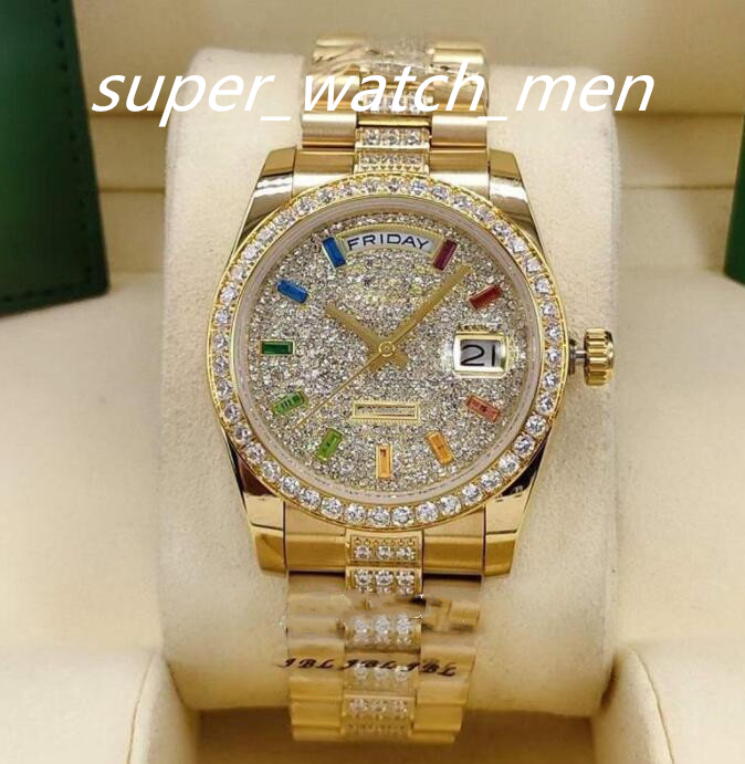 

17 Style Woman 36mm fashion women's watch ladies automatic mechanical watches day-date womans diamond wristwatch stainless steel folding buckle lady wristwatches, 10