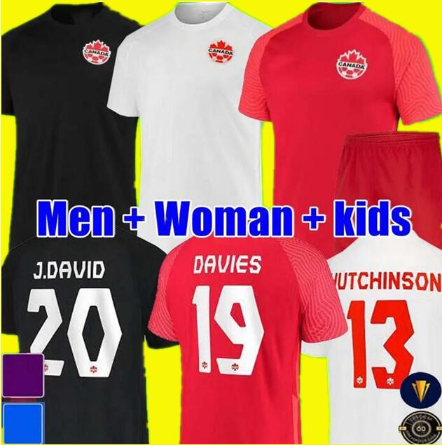 

2022 Canada Soccer Jerseys DAVIES DAVID Osorio MEN WOMAN home away national team EUSTAQUIO HUTCHINSON CAVALLINI LARIN HOILETT football shirts BUCHANAN, Retro