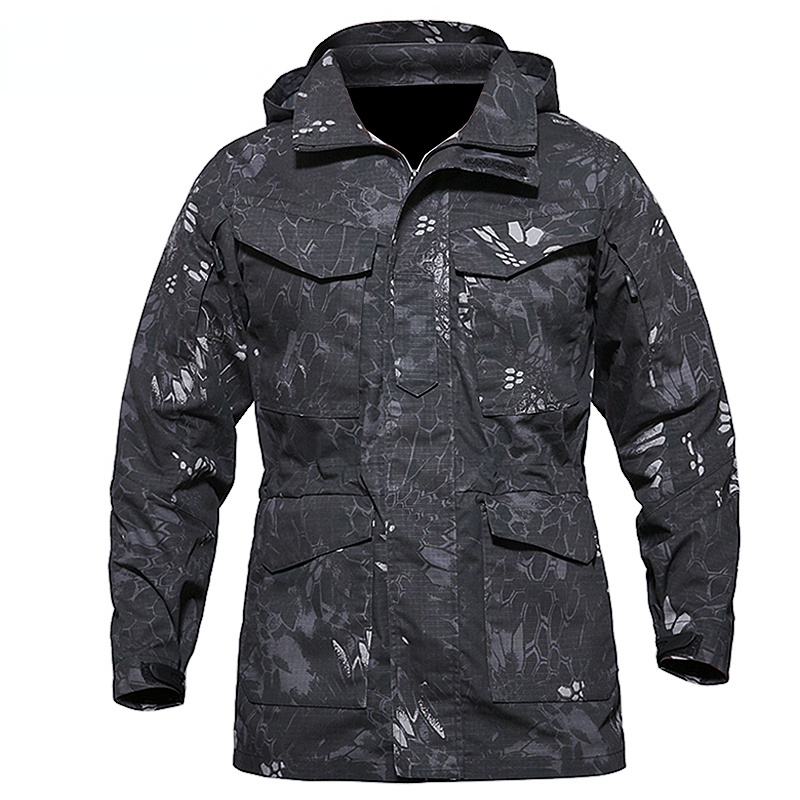 

Mens Jackets Multicam Military Tactical Jackets for Men Warm Waterproof Windbreakers Army Camouflage Motorcycle Parka Trench Coat 221207, Brown