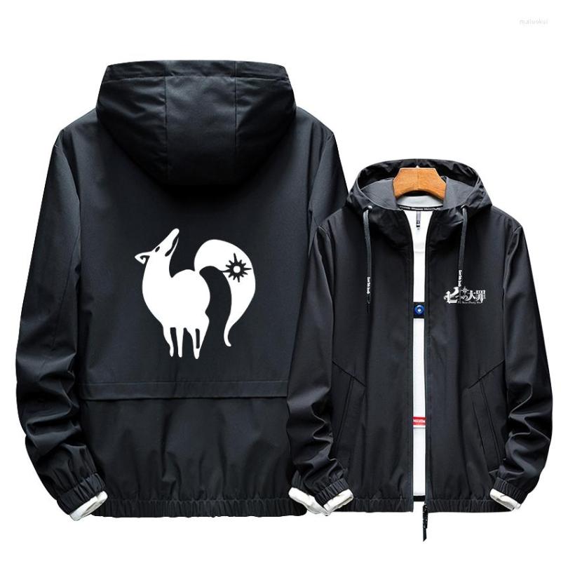 

Men' Hoodies Winter Thick Fashion Hoodie The Seven Deadly Sins Cosplay Hooded Print Zipper Noctilucent Coat Warm Cotton Tooling Jacket, 13