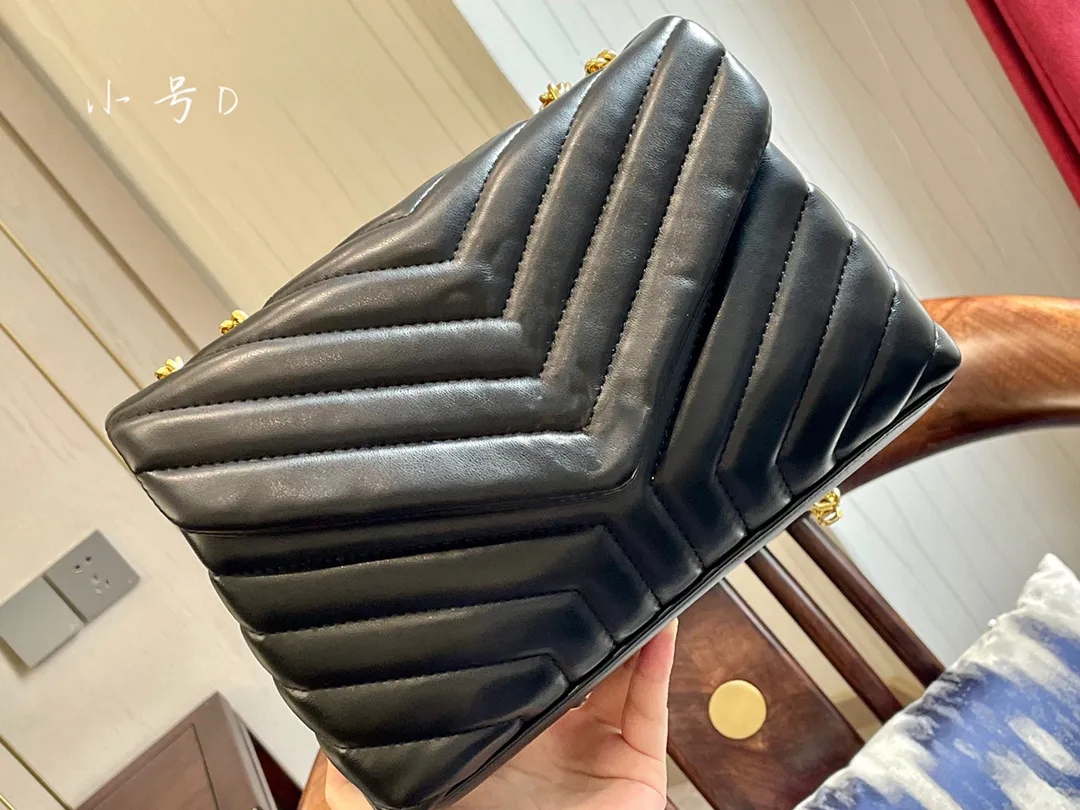 

New handbag chain messenger bag Luxury designer Purse crossbody shoulder women fashion lady chains handbags cowhide Clutch shoulder cross body, Gold chain