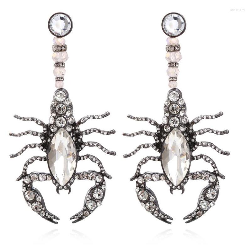 

Dangle Earrings Vintage Long Rhinestone Scorpion For Woman Party