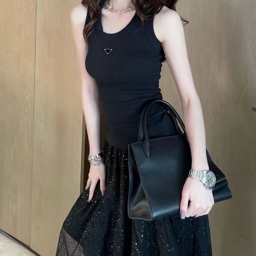 

Women Tops Sweater Knits Tees T shirt Vest Knitted Woman Short T-shirt Round neck sleeveless Solid color Undercoat fashion womens sexy camisole Top, Pink