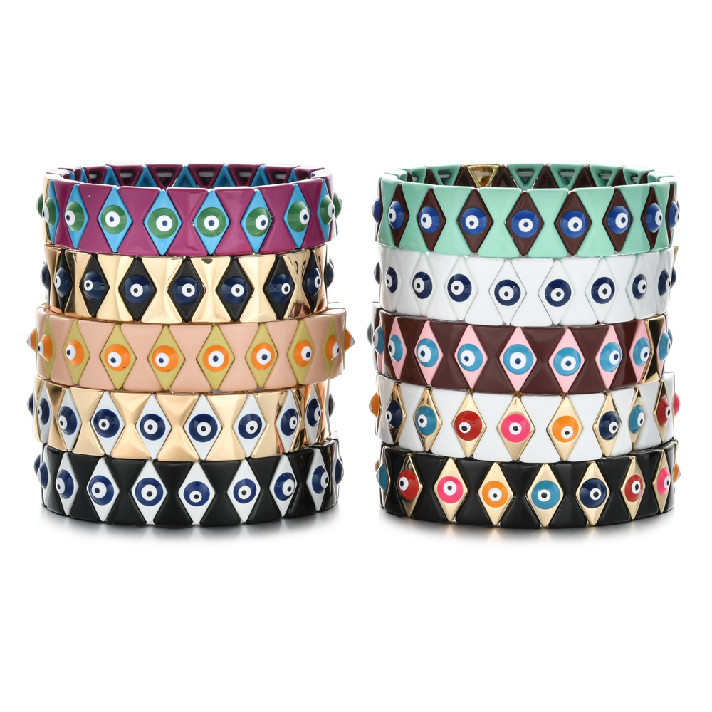 

Charm Bracelets Wide Bracelet Women Jewellery Turkish Eye Bracelets For Men Accesorios Boho Jewelry Couple Pulseras Gift Wholesale 221206