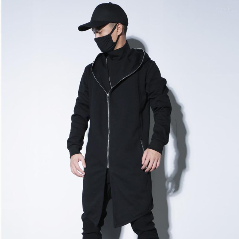 

Men' Vests In Autumn And Winter Tide Outfit Long Windbreaker Male Handsome Cape Han Edition Trend Man' Coat, Black
