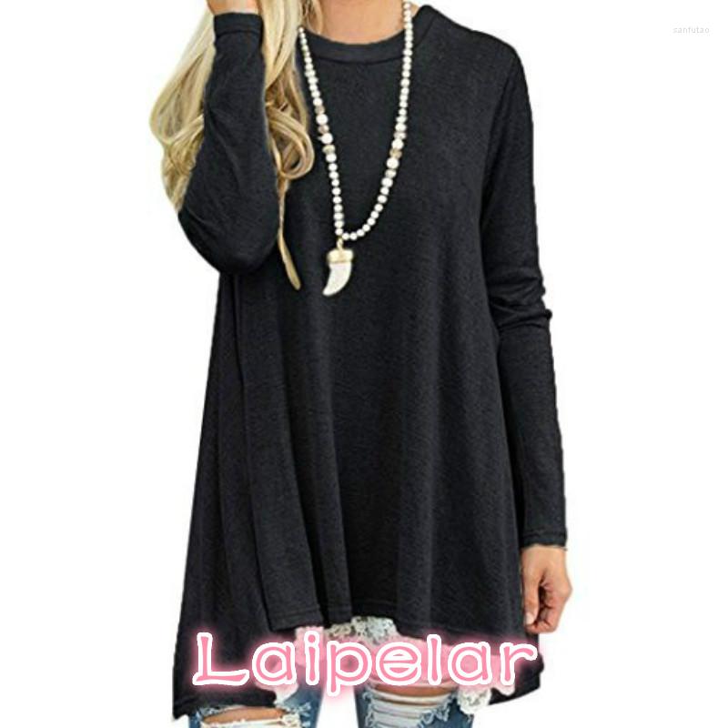 

Women' Blouses Femme Autumn Blouse Casual Women Tops Loose Shirts Winter Basic Lace Shirt Track Jumper Tunic Long Blusas Laipelar, Black