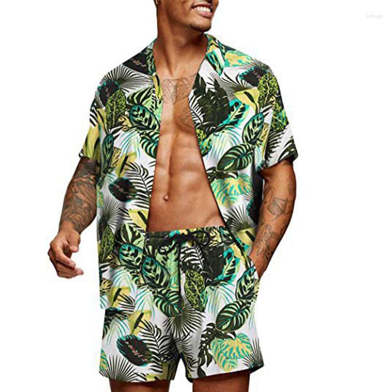 

Men's Casual Shirts 2022 T-Shirt For Mens Floral Print Shirt Set Short Sleeve Shorts Suit Men Clothing Hawaiian Holiday 2 Piece Sets MY753, Zt165-zk81(17)