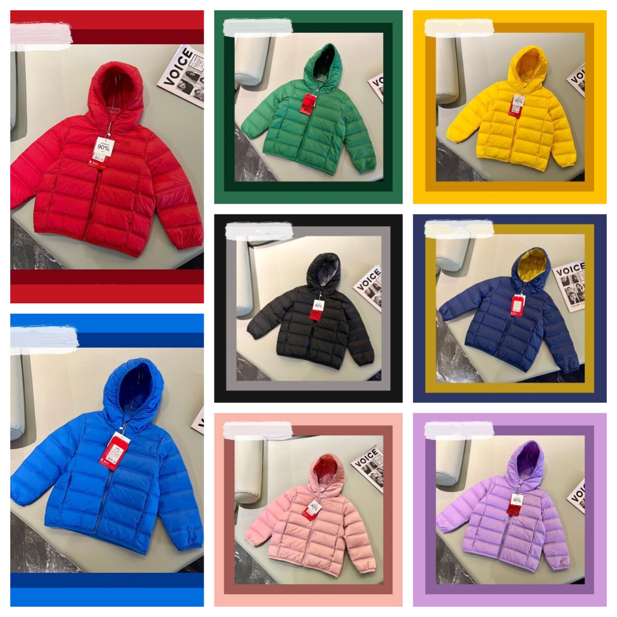

Kids Hooded Down Coat Winter NF Designer Jacket Children Parkas Boys Girls kid youth Warm Multiclolor Outwear baby toddler infants 110-170