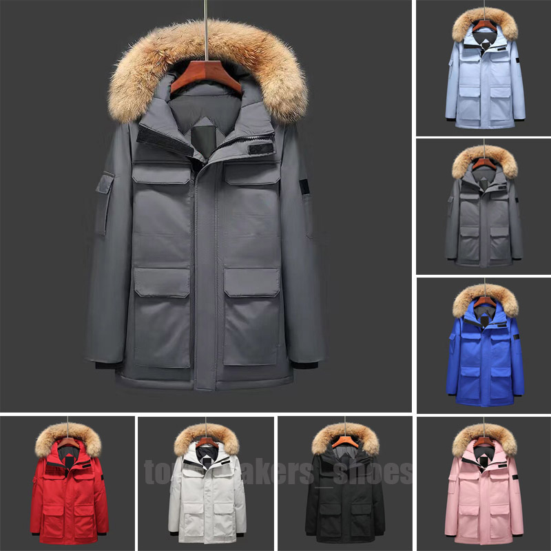 

2023 Designer Mens Jackets Winter Down Coat Top Men's Fashion Parka Waterproof Windproof Premium Fabric Thick Cape Belt Thermal Jacket Coat 2024, Color 7