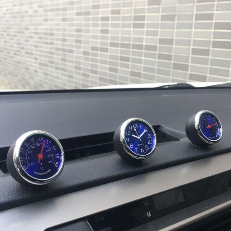

Interior Decorations Car Dashboard Thermometer Humidity Meter Quartz Clock Mechanical Dial Air Conditioning Outlet Ornaments