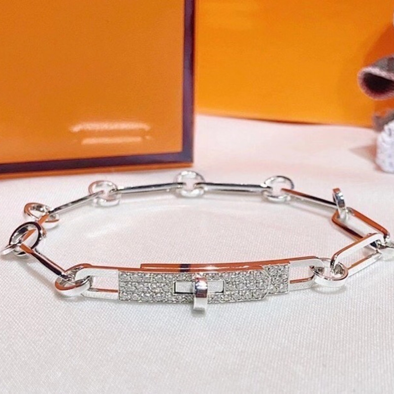 

Chain 925 Sterling Silver Pig Nose Bracelet Ladies Fashion Brand Party Top Jewelry Fine Accessories 221206