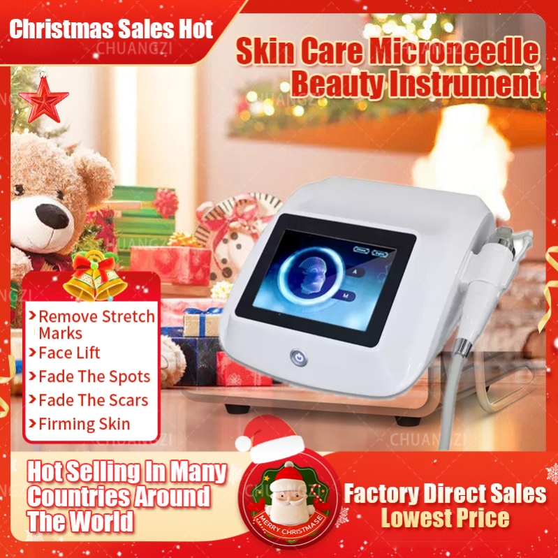 

Gold Fractional RF Acne removing imprint stretch marks Microneedle Micro Needle Skin Tighten Wrinkle Removal Therapy System Beauty Machine