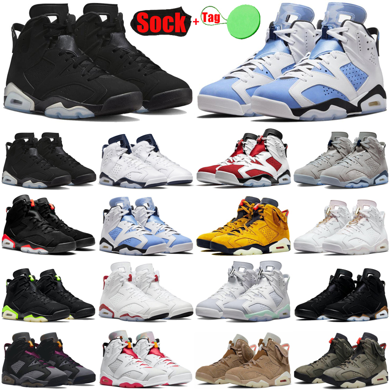 

Metallic Silver 6 mens basketball shoes jumpman 6s shoe UNC Carmine Georgetown Bordeaux Midnight Navy DMP Infrared British Khaki men, #1 metallic silver