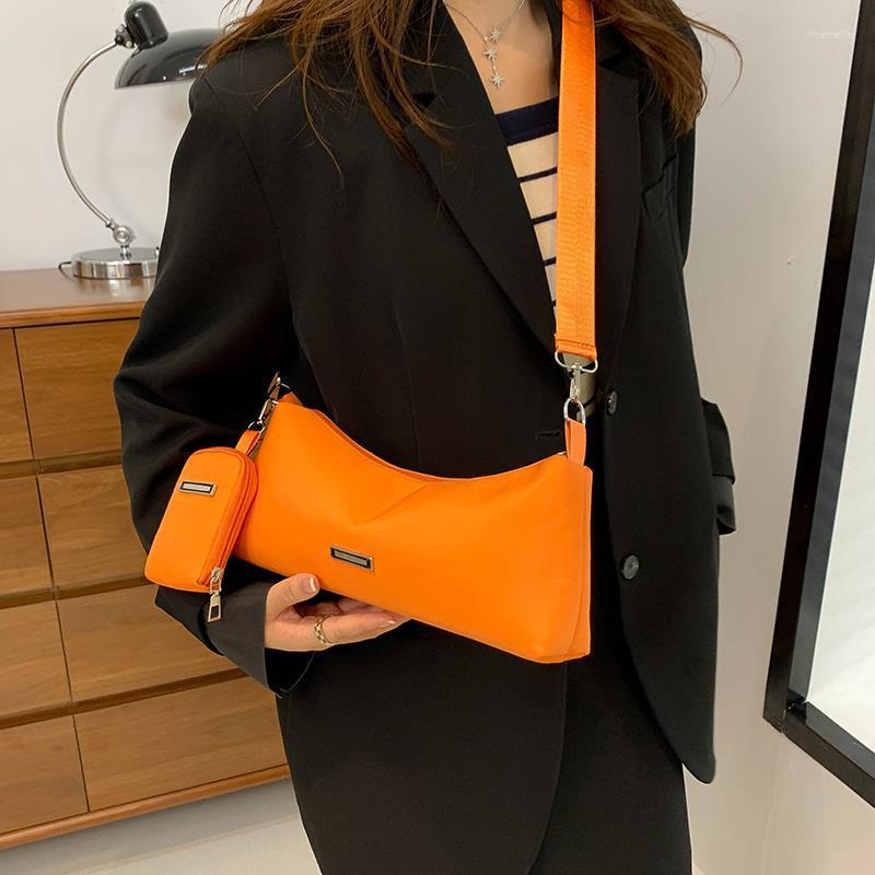 

Evening Bags Nylon Orange Crossbody Bag With Coin Purse Women Sling Cute Purses And Handbags Casual Shoulder For 2022 Fashio, Black