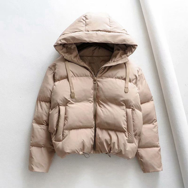 

Women s Down Parkas Cotton Padded Jacket Winter Hooded Woman Warm Large Size Coat Thicken Casual Puffer 221206, Red