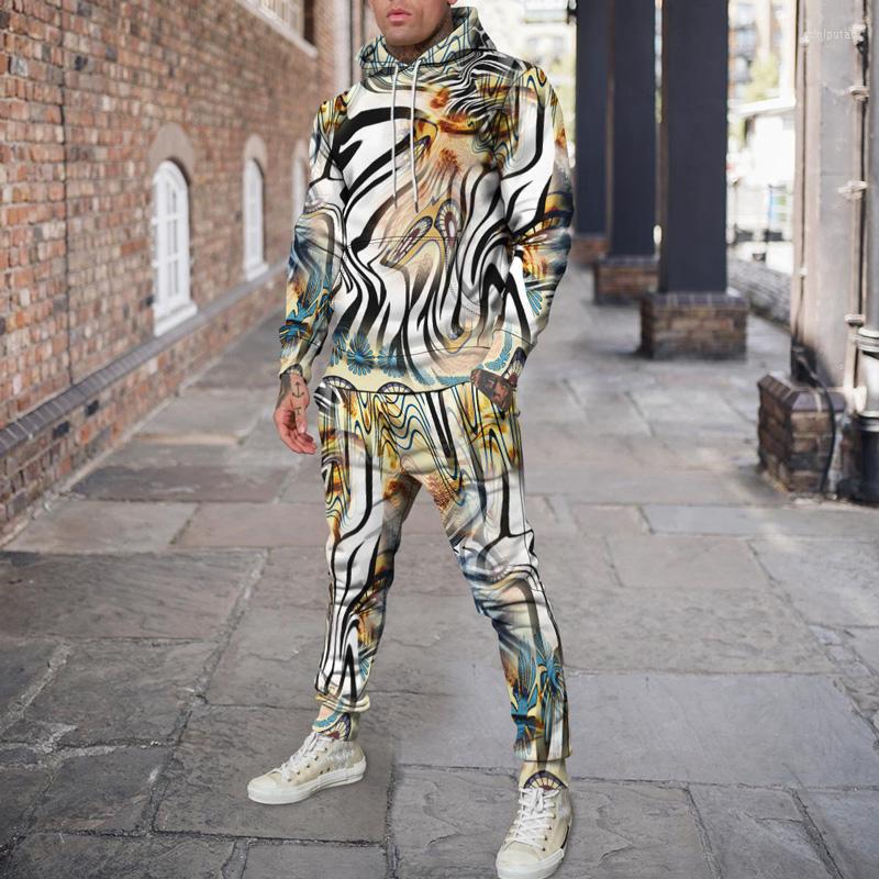 

Men's Tracksuits Spring Winter 2Pcs Sets Tracksuit Men Hooded Sweatshirt Pants Pullover Hoodie Sportwear Suit Casual Running Set, Ttb101-104-wtc