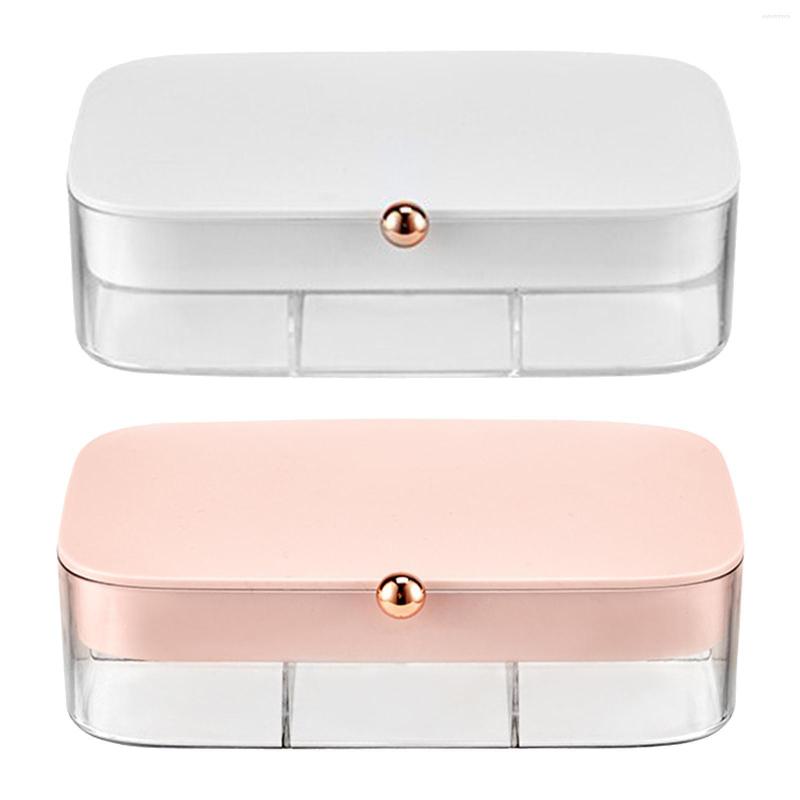 

Jewelry Pouches Storage Box 30 Compartments Multi-Layer Showcase For Rings Bracelets Gift