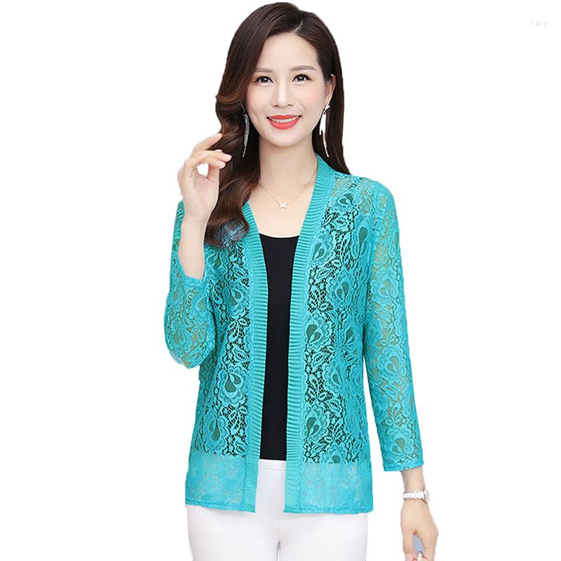 

Women's Jackets Summer Fashion Ladies Sun Protection Jacket Tops Female Clothing Shawl Knitted Coat Cardigan Outwear 6XL, Red