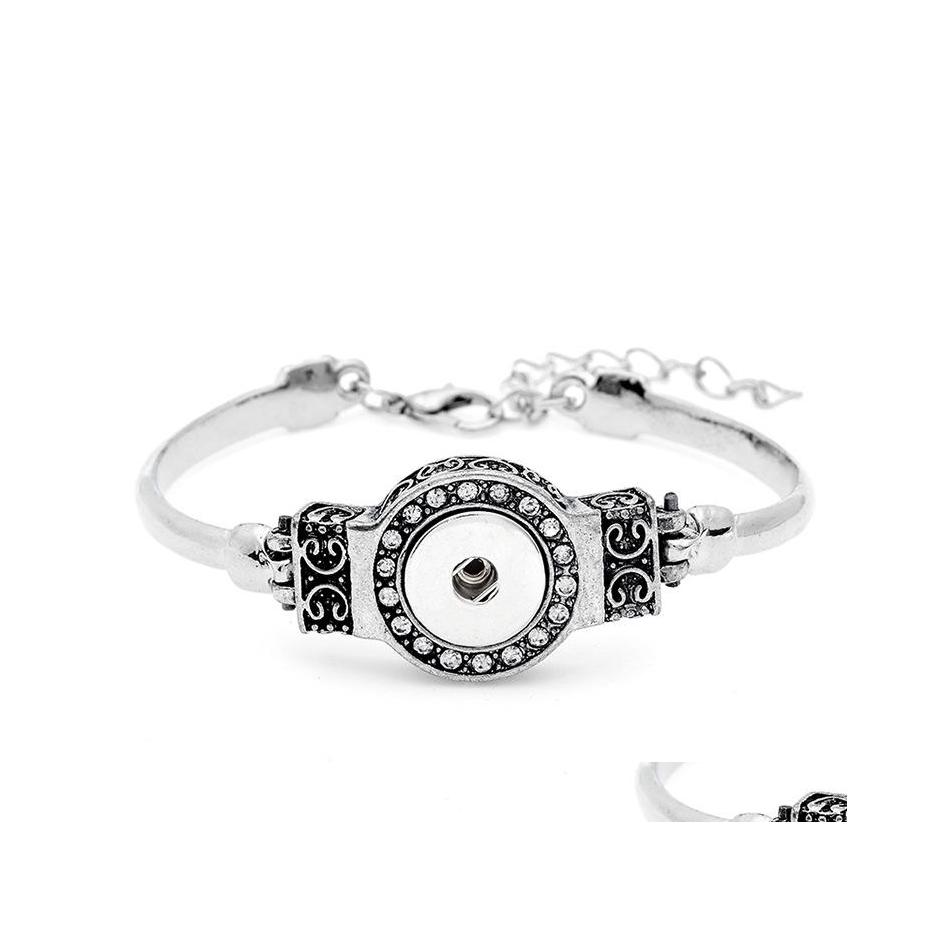 

Charm Bracelets Noosa One Chunk Bracelets Women Crystal Rhinestone Round Snap Button Wholesale Drop Delivery Jewelry Dhocc