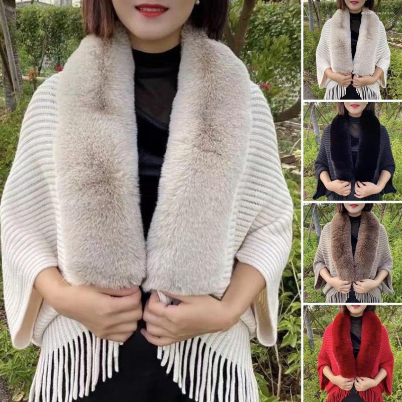 

Scarves Party Shawl Chic Outer Wear Solid Color Elegant Banquet For Home Women Winter