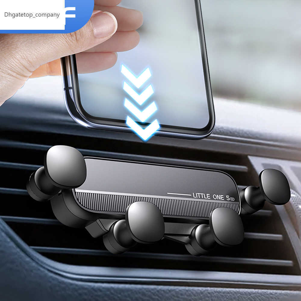 

New Gravity Car Phone Holder Air Vent Clip Mount Mobile Cell Phone Stand In Car GPS Support For iPhone 13 12 Pro Xiaomi Samsung