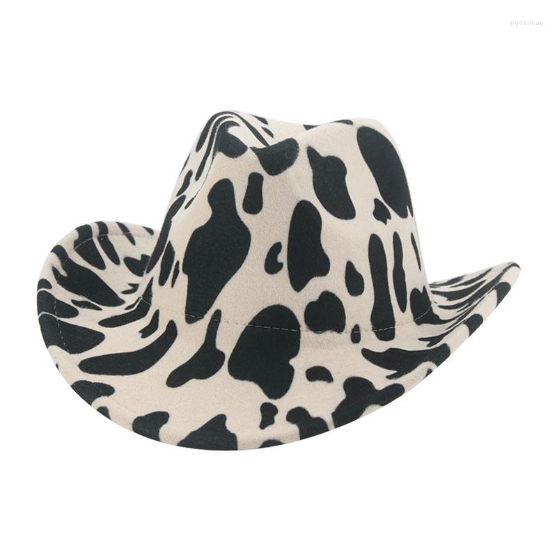 

Berets Cowboy Hat Man Western Cowgril Panama Wide Brim Cow Pattern Jazz Fashionable Casual Fedoras Felt Women Casquette, Army green