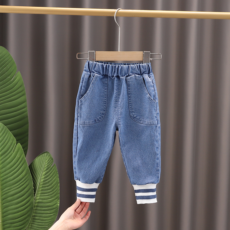 

Trousers Girls Kids Autumn Spring Clothes Boys Children Denim Pants Baby Jeans Toddlers Black Blue Long 0 5 Years 221207, Hsy klong blue